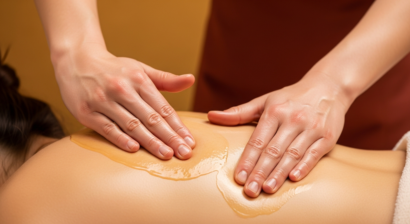 Swedish massage and deep tissue massage contrast — illustrative spa image